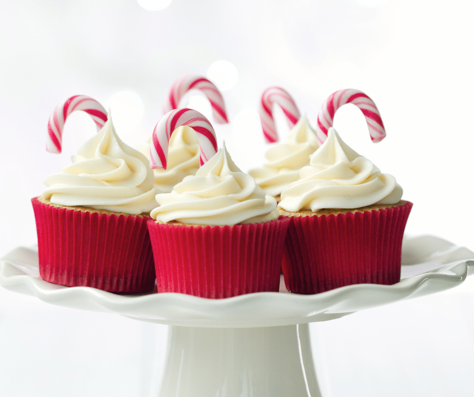 Candy Cane Cupcakes